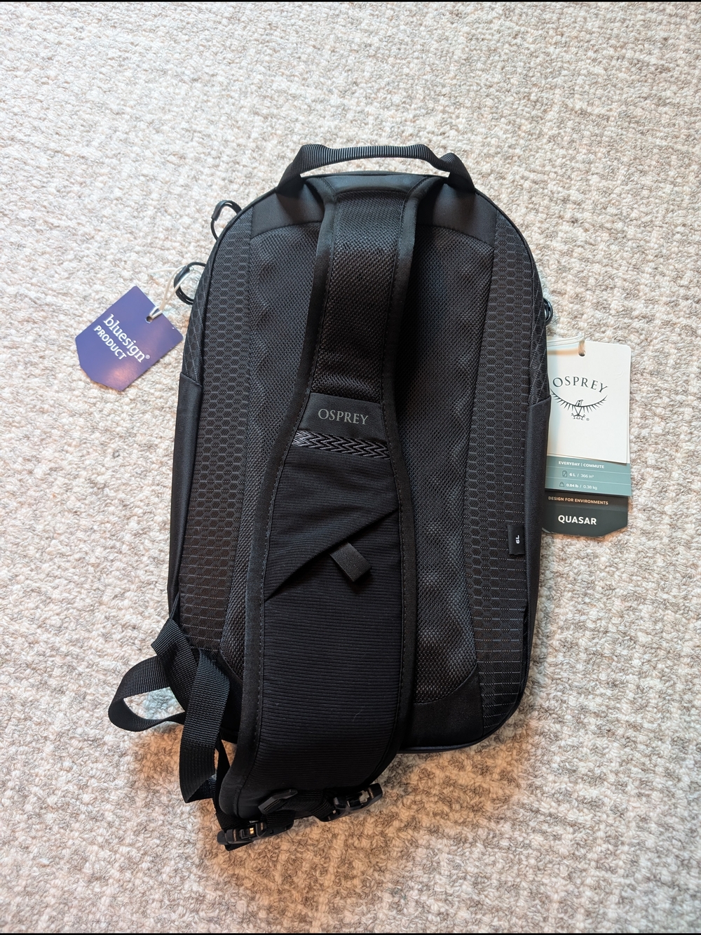 Osprey Quasar Unisex Fit 6L Everyday Sling Bag - Black (NWT) - Picture 7 of 8